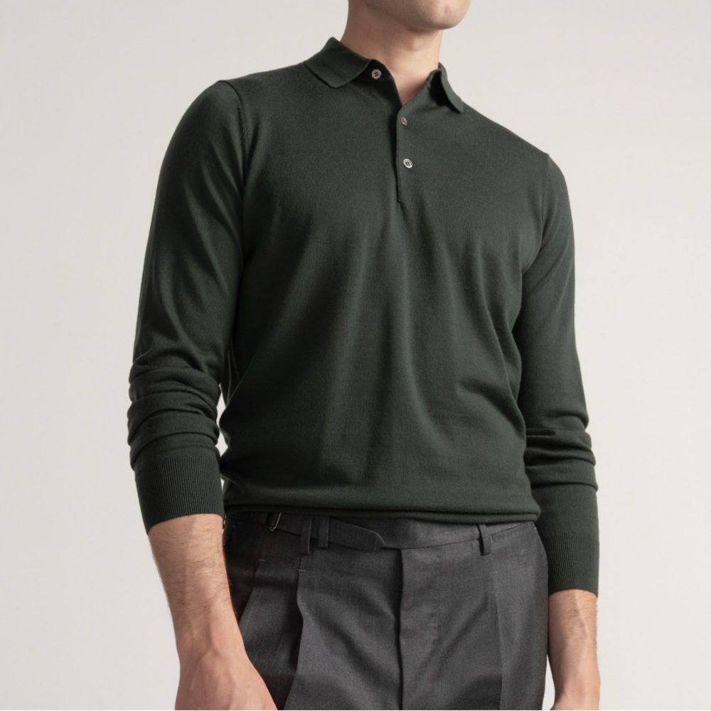 NWT Elegant Forest Green Polo for Men